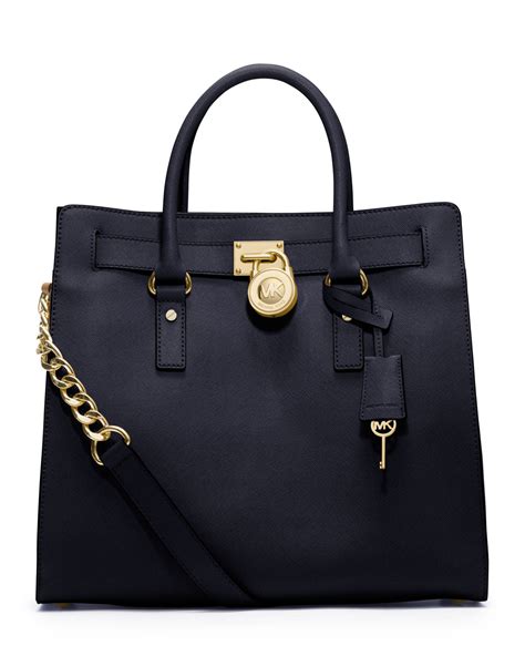 michael kors hamilton large saffiano black|michael kors hamilton bag.